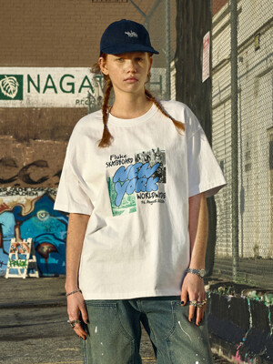 뉴욕 스케이트 벌룬 폰트 반팔 티셔츠 FST328 / 3color W