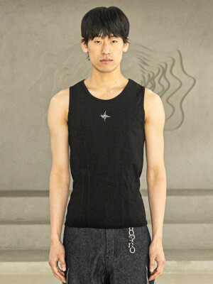 TWIG LOGO SLEEVELESS MSFSV001-BK