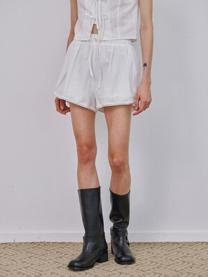LACE SHORT PANTS_WHITE