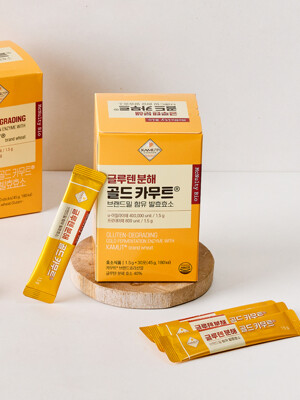 글루텐분해 골드 카무트 브랜드밀 함유 발효효소 1.5g x 30포 (캐나다산 정품)