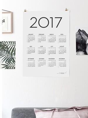 2017 SIMPLE CALENDAR POSTER