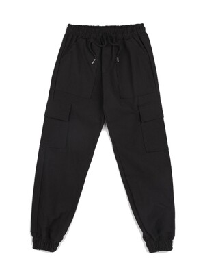 CB FATIGUE CARGO JOGGER PANTS (BLACK)