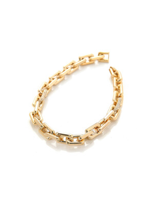 D BOLD PAVE CHAIN ANKLET
