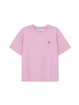 21S/S 패드록 시그니처 반팔 티셔츠(핑크)(남녀공용)