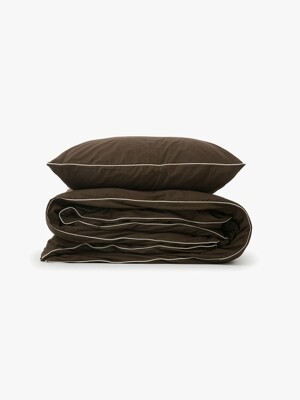 Cicci duvet cover - brown/ivory