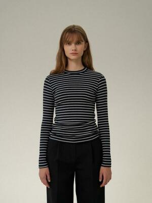 Elicia Striped T-shirt [Navy]