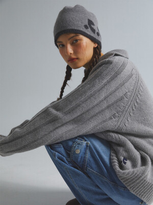 RR REVERSIBLE BEANIE - GREY