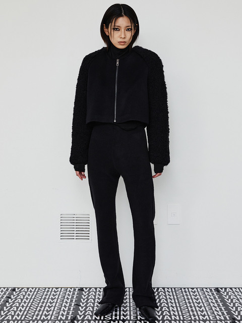 팬츠 - 바니쉬먼트 (VANISHMENT  ) - Button bootscut pants_black