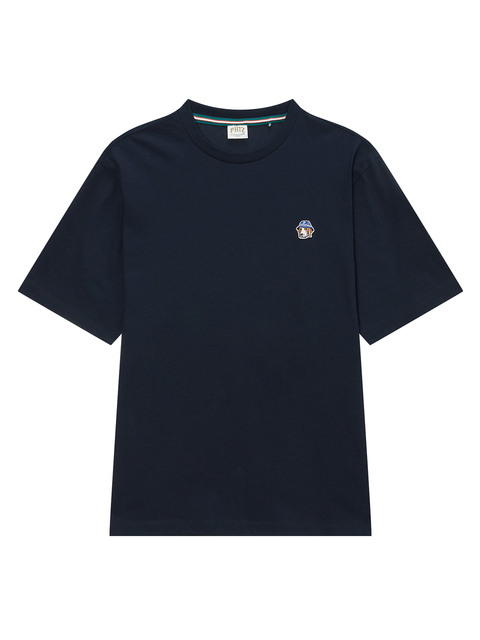 티셔츠,티셔츠 - 피즈 (PHIZ) - [헤지스 피즈] 네이비 프리미어 코튼 버킷 스몰 로고 반팔 티셔츠
