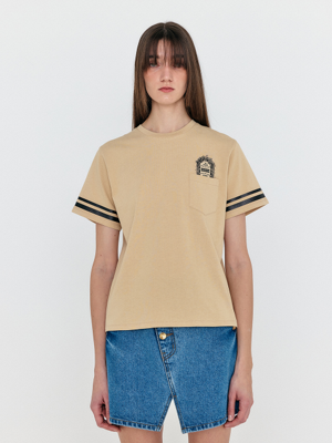 WOCKY T-Shirt With Pocket - Beige