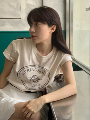 SPRING HOUSE T-SHIRT_BUTTER
