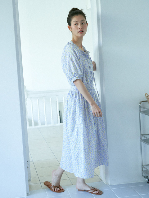원피스 - 르아보네 (Le abonne) - SMOCKED DRESS_VIOLET