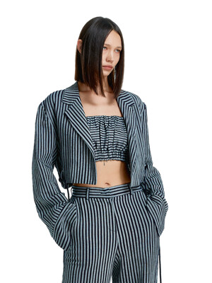 Stripe Crop Robe