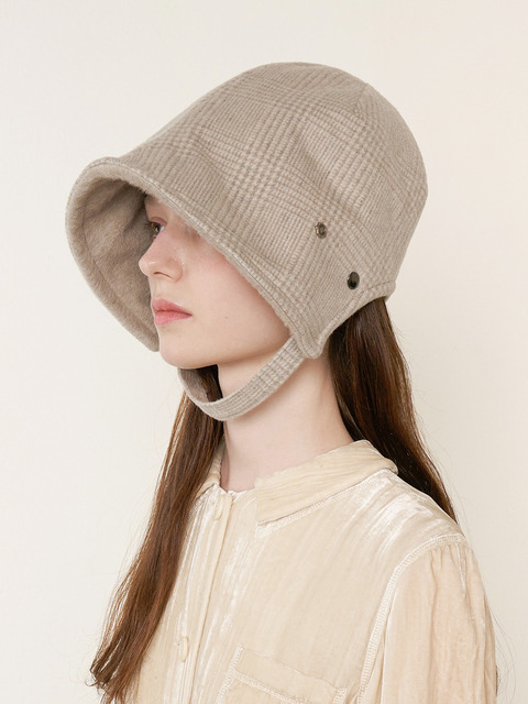모자 - 브라운햇 (Brown Hat ) - Strap Bonnet  - Alpaca Beige