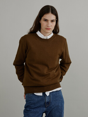 Pico wool knit_brown