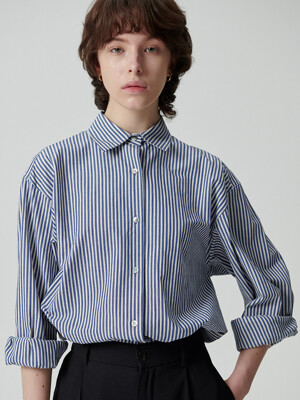LENTE Shirt (Blue Indigo Stripe)