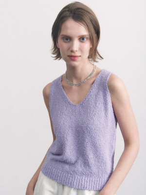 pigtail cotton sleeveless purple
