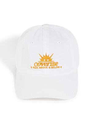 ANGRY SUNNY GRAPHIC CAP (WHITE)