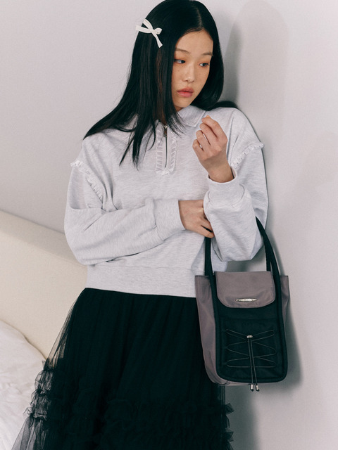 【SIWEOL107】bow pottie bag MUSINSA | SIWEOL107 [Vegan Nubuck] bow pottie bag (gray)