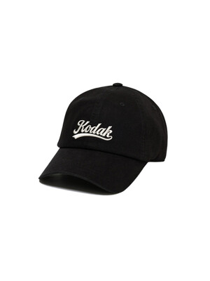 24FW 레터링 릴렉스핏 볼캡 BLACK