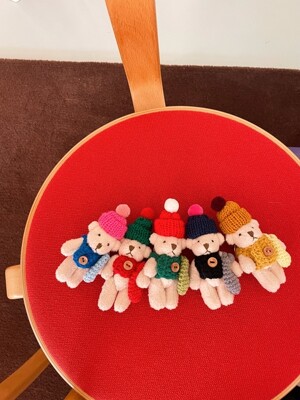 Moon Rabbit Walsuk Keyring_성탄절 연실이(곰)