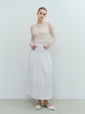 TVS FRILL BANDDING SKIRT_2COLORS
