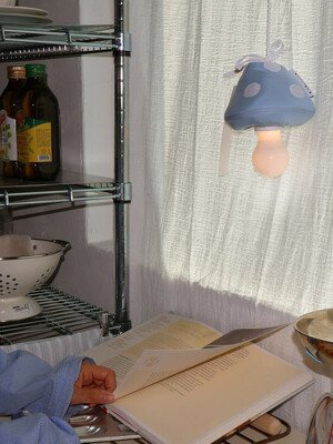 Mushroom lamp(blue)
