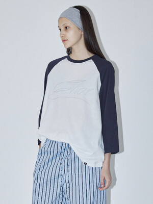 ENOR RAGLAN T-SHIRT - WHITE