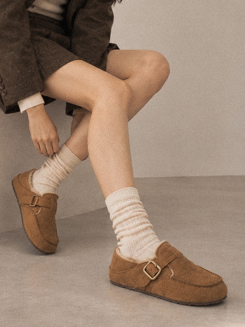 모그어스 Mocca Fur Standa Loafer_unisex_2 color_suede real cow leather bloafer