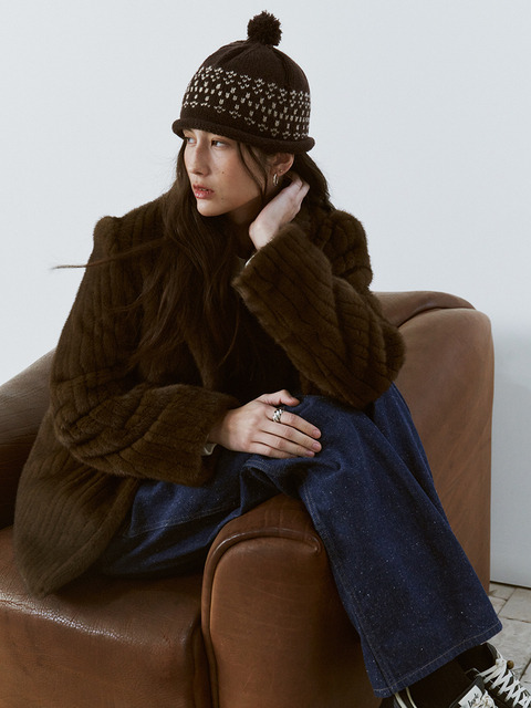 프리터 Belle Rollup Beanie 3Color_F263HT07