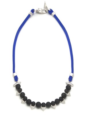 Stud Chic Stone Blue Point Necklace
