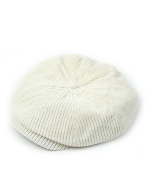 Heavy Corduroy White Newsboy Cap 뉴스보이캡