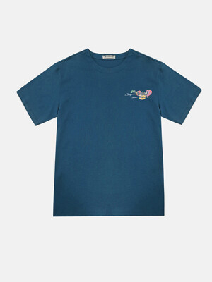 Vase and a flower Semi Over T-Shirt NAVY