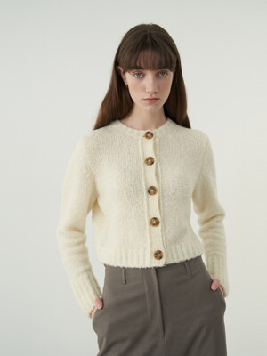 Boucle cardigan (cream)