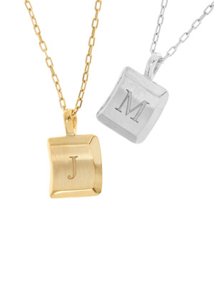 DAYZ Square Initial Necklace