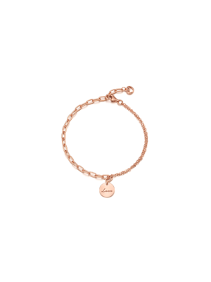 Silver925 Love Mix Chain Bracelet (pink) D21SB0827