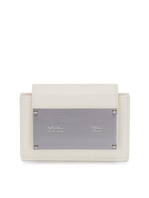 ACCORDION WALLET IN WHITE