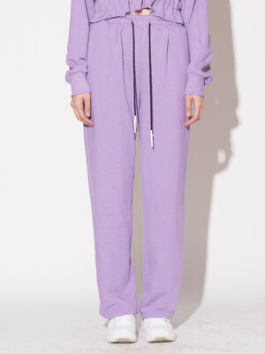 Logo Patched Sweatpants Purple