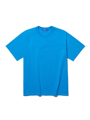 HEAVY COTTON SEMI OVER S/S TEE BLUE