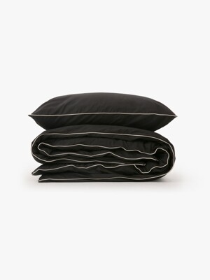 Cicci duvet cover - black/ivory