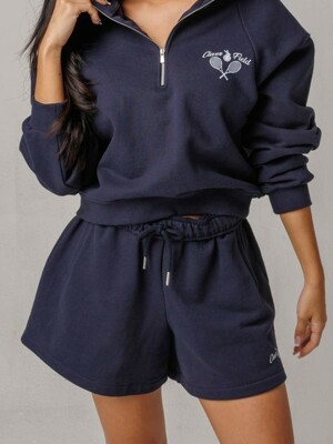 Clever graphic sweat shorts_navy