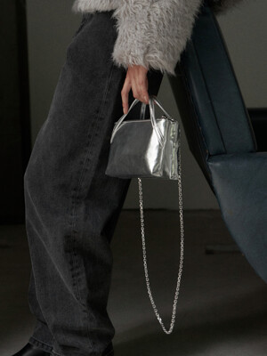 MINI DOUBLE BAG_silver