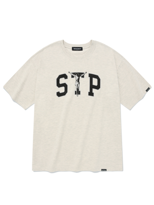 SP STP LOGO T SHIRTS-OATMEAL