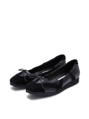 Rila Ribbon Flat Sneakers BLACK