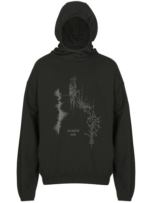 Frequency High Neck Hoodie (FL-116_Black)