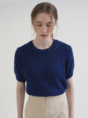 Round Cotton Slavic Knit (Deep_blue)