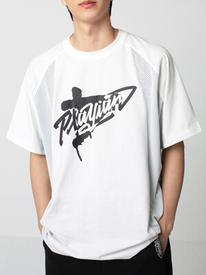 MESH POINT T-SHIRT - WHITE