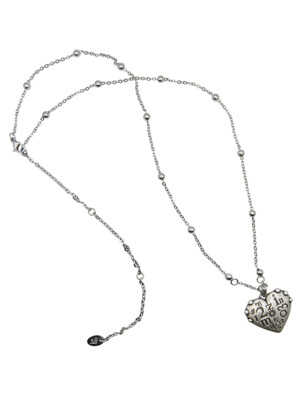 heart tick necklace