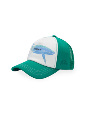 Blue whale cap Green