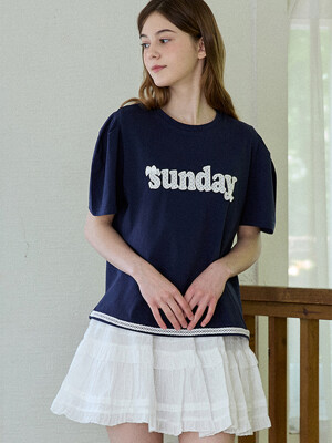 LACE LETTERING TS_NAVY